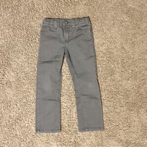 Boys Gray Cotton Jeans / Long Pants, Size S or 6 Regular